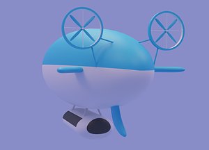 Cartoon Airship