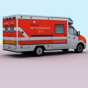 2011 mercedes german ambulance games 3d model