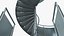 Closed Side Spiral Fire Escape Stairs