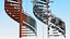Closed Side Spiral Fire Escape Stairs