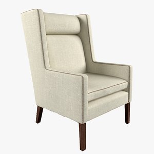 Van wing chair ottoman