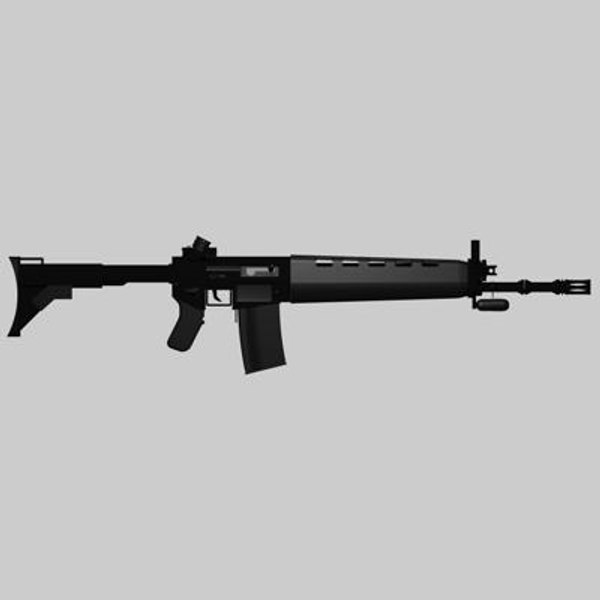 3ds max tactical sig special commando rifle