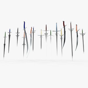 3D Medieval Swords Collect L1789 model
