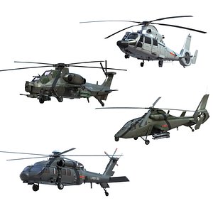 Chinese Military Helicopters 01 3D