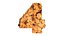 3D Choc Chip Cookie Alphabet - NUMBER modelgraphics 3D