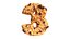 3D Choc Chip Cookie Alphabet - NUMBER modelgraphics 3D