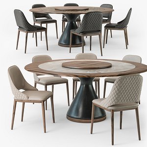 malva elite chair dolly 3D model