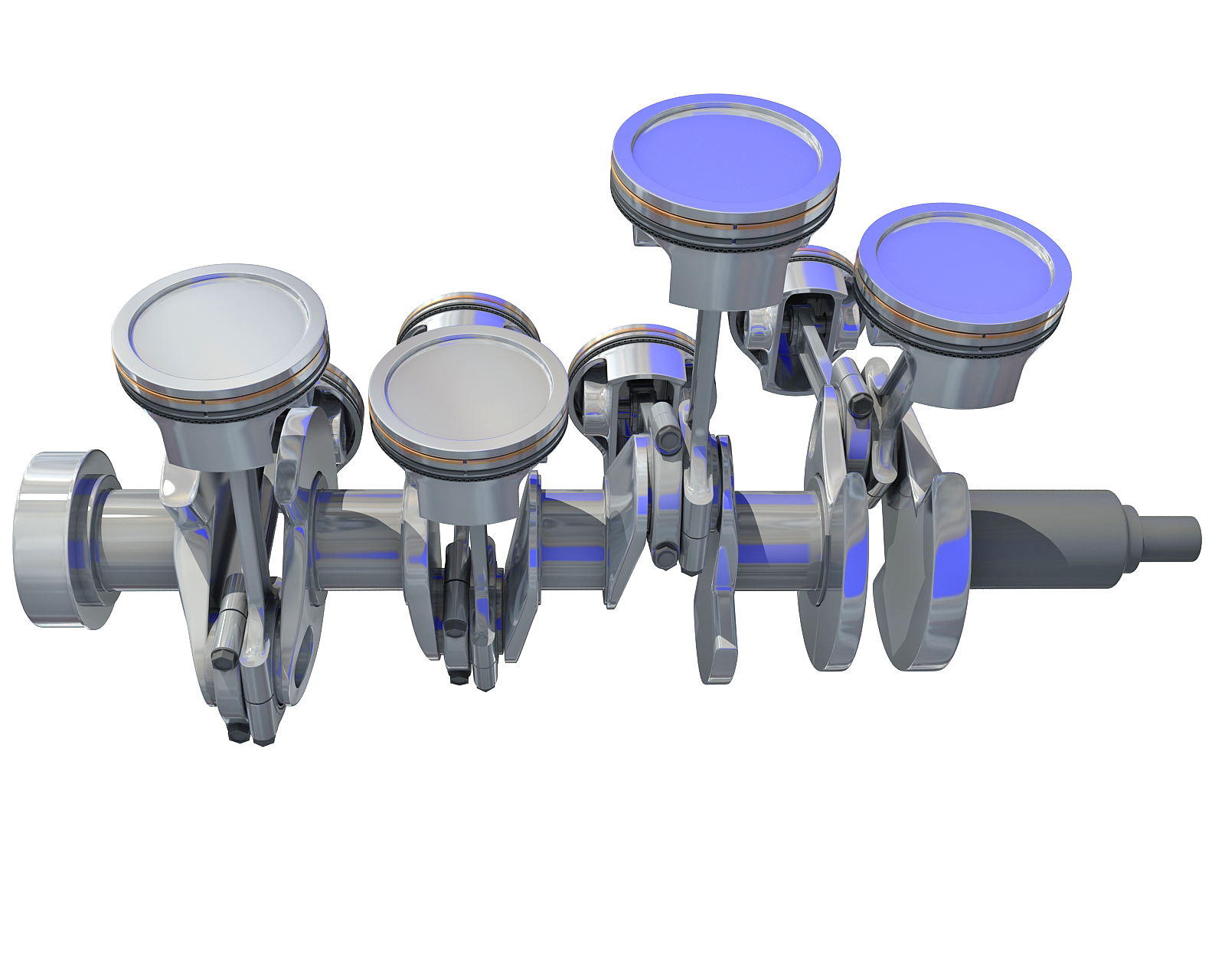 V8 Engine Cylinders 3d Model Turbosquid 1398040