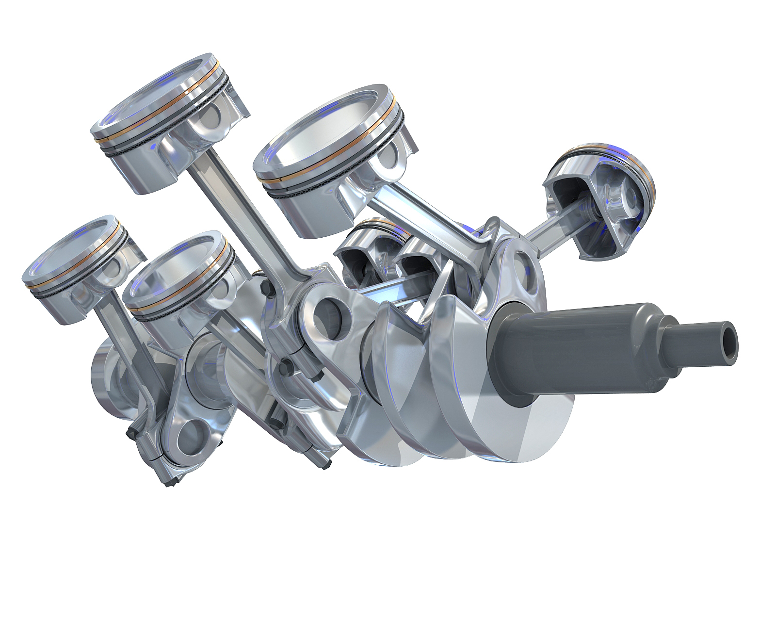 V8 engine cylinders 3D model - TurboSquid 1398040