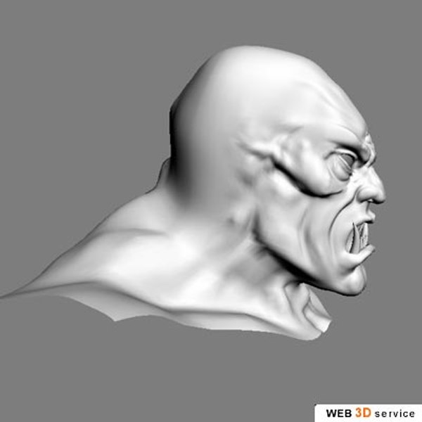 definition monster head 3d model