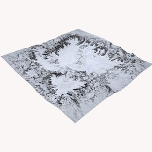 3D terrain maps model