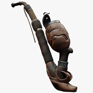 3D Vintage Smoking Pipe model