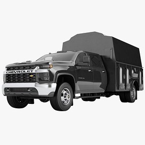 Chevrolet Silverado 3500 HD 2021 Service Truck 04 3D model
