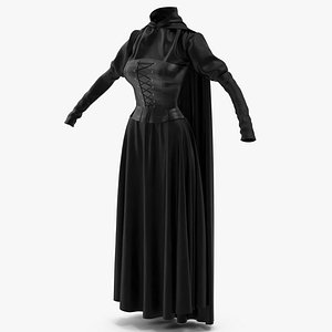 Corset Dress with Cape