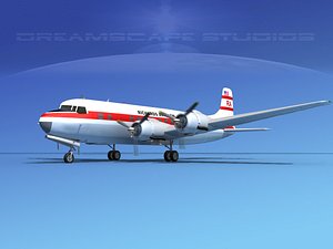 propellers douglas dc-6 3d model