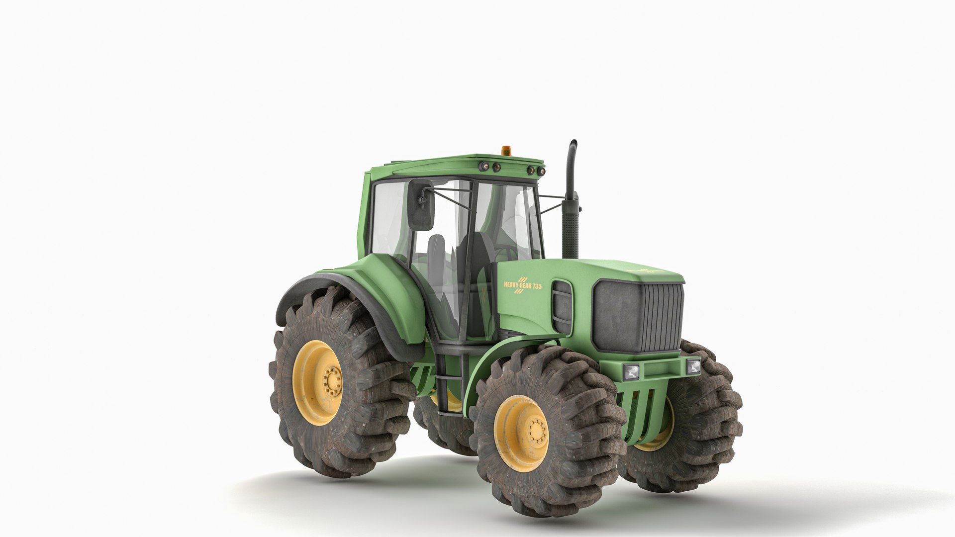 3D Farm Tractor model TurboSquid 2135934