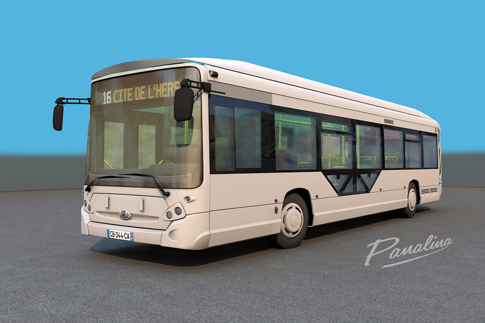 GX327 CityBus Model - TurboSquid 1961516