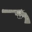 Colt Python Black 3D Model