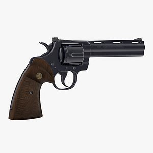 Colt Python Black 3D Model
