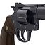 Colt Python Black 3D Model