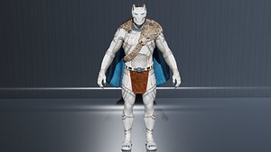 3D Black Panther White Tiger low-poly model