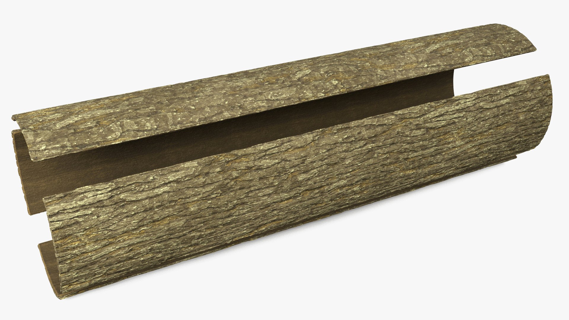 Structure of Wood Bark 3D model preview