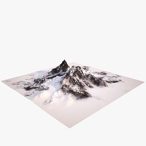 mount snow 3d model