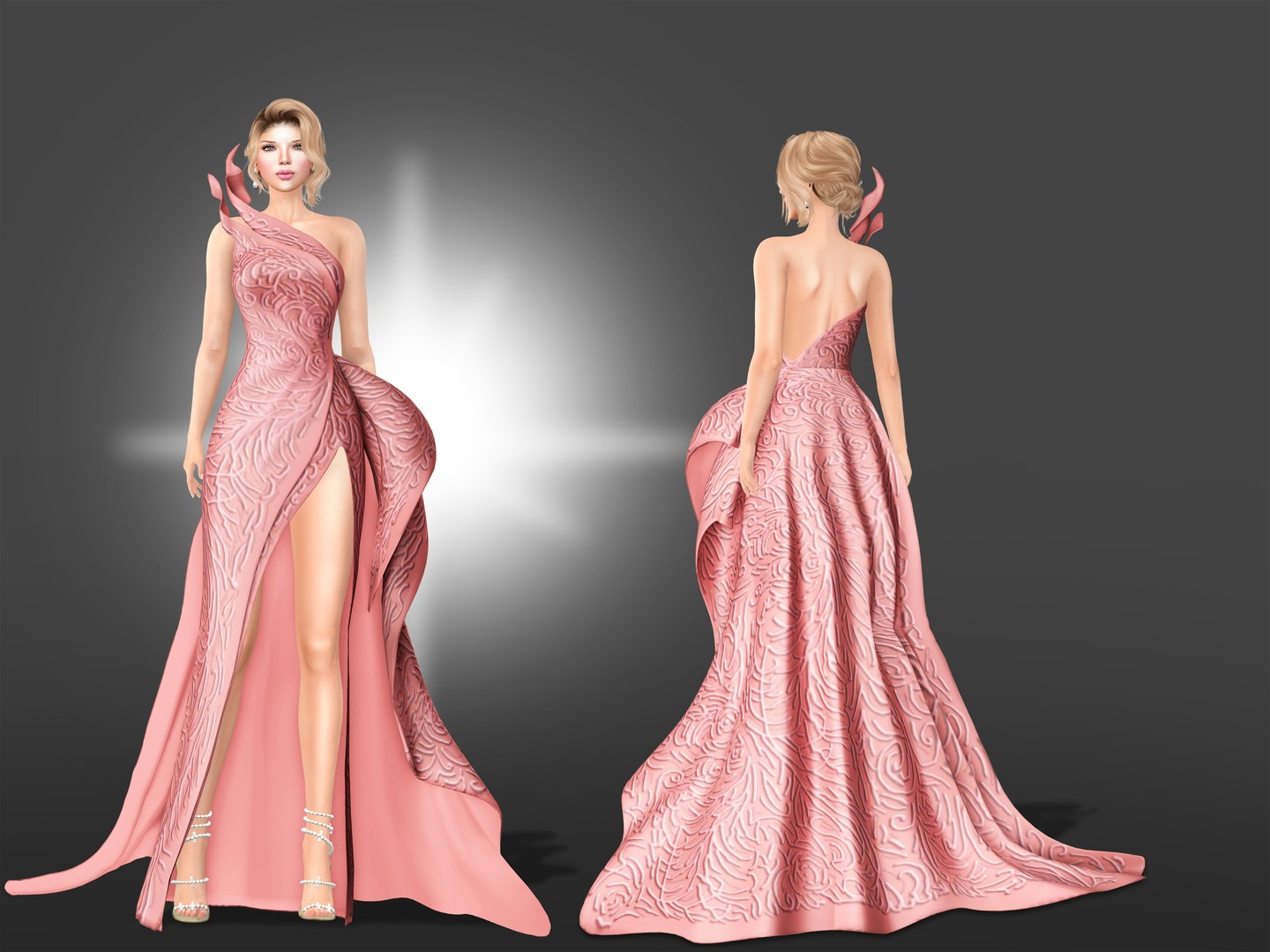 3D Floor Length Couture Dress model https://p.turbosquid.com/ts-thumb/y4/KLUSJ1/Lv/preview2/jpg/1685081406/1920x1080/fit_q87/dcda2d584eda4c5e9a6b262191ce5e9bf3c2e2f7/preview2.jpg