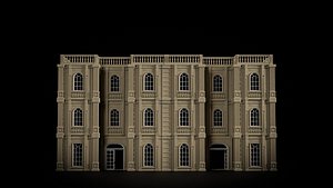 CLASSIC EUROPEAN KITBASH 05 MODULAR BUILDING WITH INTERIOR