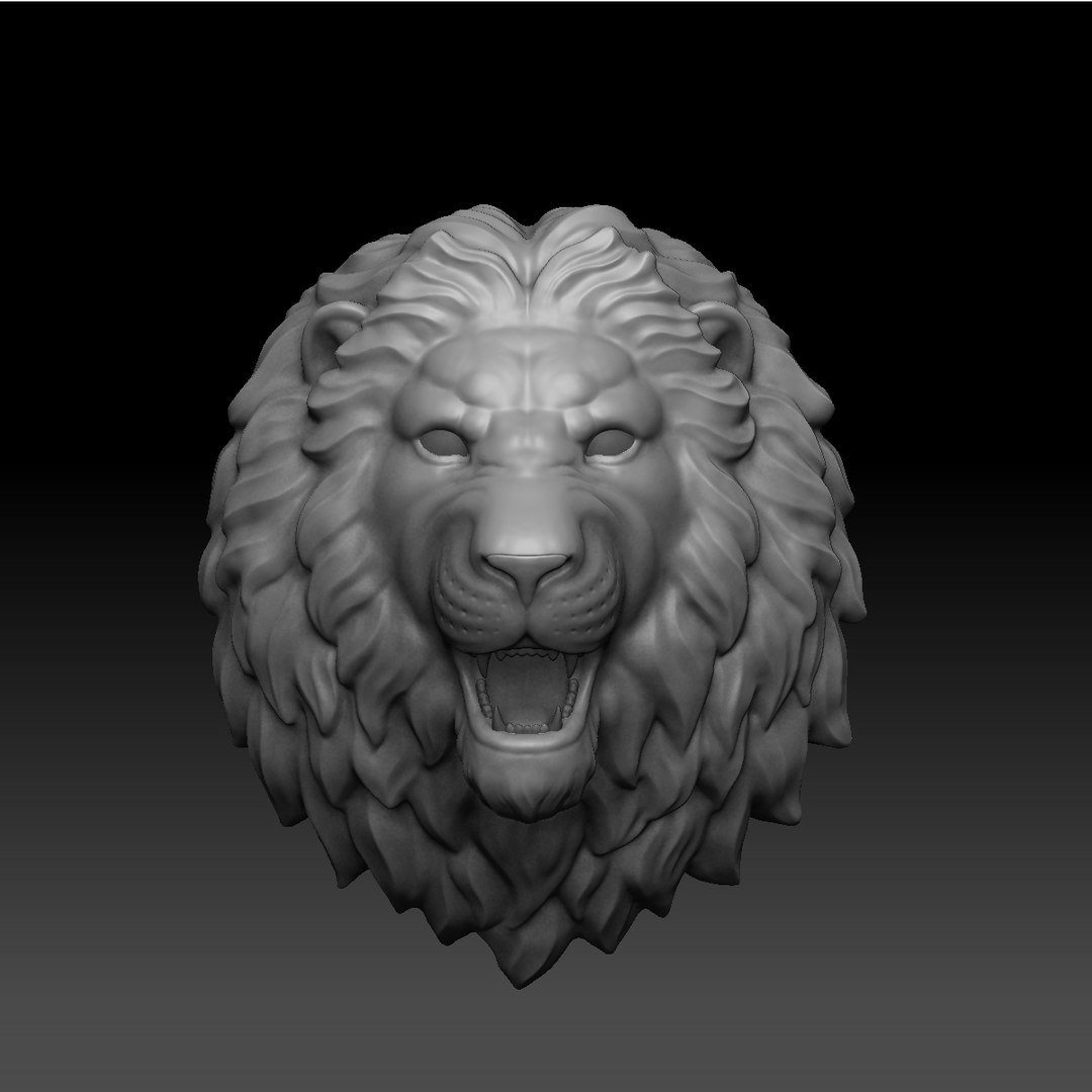 Lion Head 3D - TurboSquid 1326366