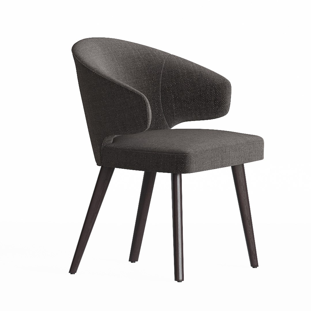 3D Minotti Aston Dining Chair Model - TurboSquid 1535392