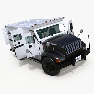 Armored Bank Truck Vehicle Rigged