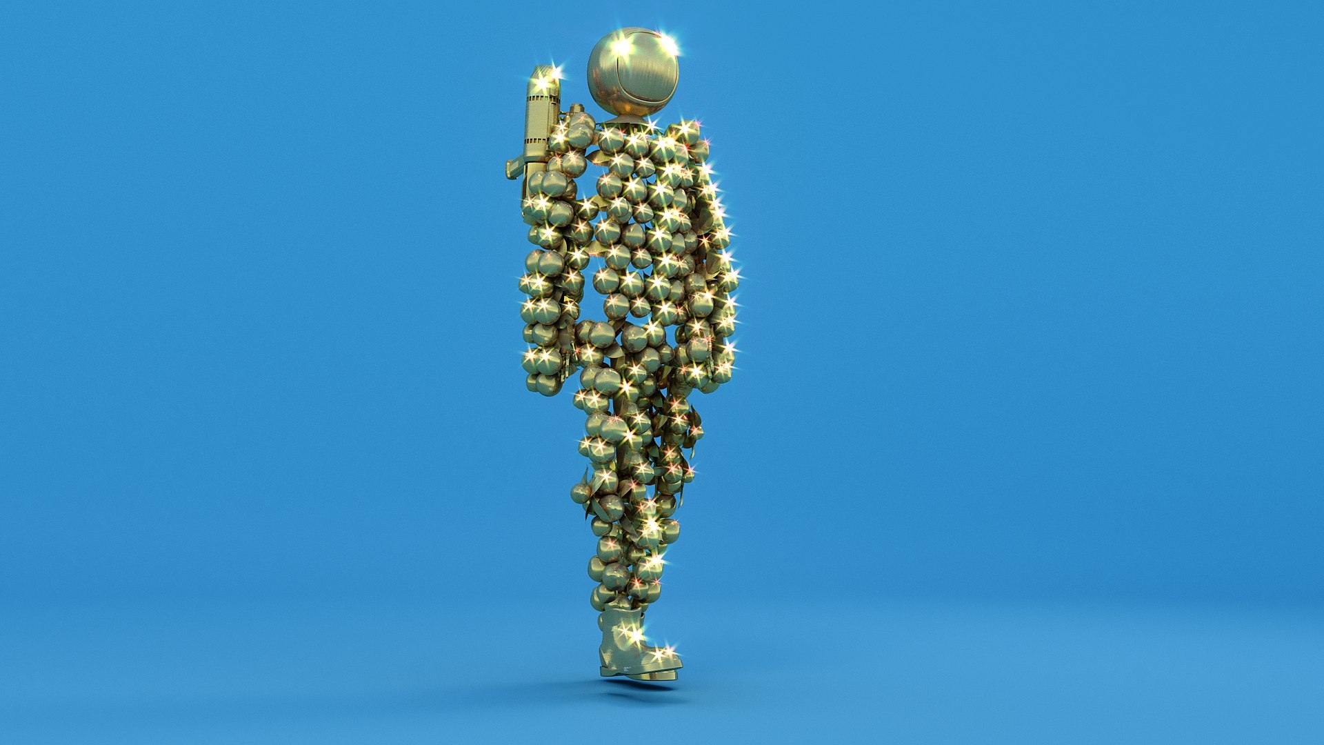 3D GOLD MAN NFT TurboSquid 1883989