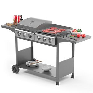 3D Tower BBQ model