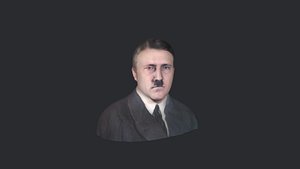 Adolf Hitler- Realistic bust head ready 3d Model