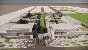 Modern City Block -A27 3D model