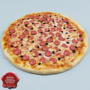 pizza v2 3d model
