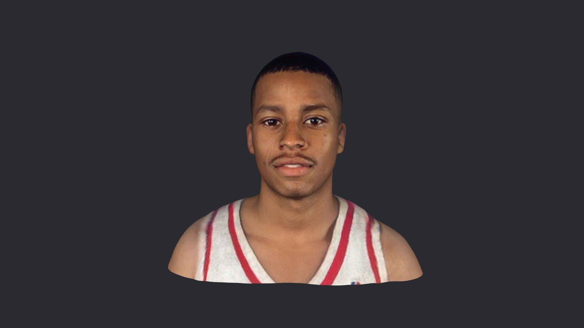 3D Allen Iverson Realistic Bust Head Ready TurboSquid 1970892