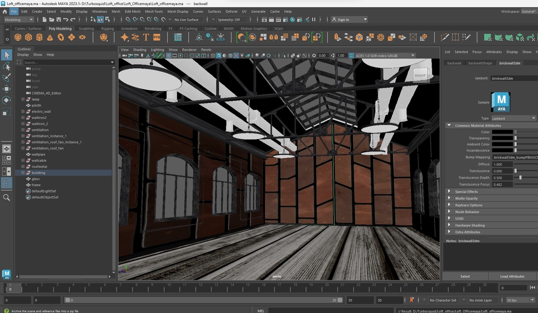 3D Loft Office - TurboSquid 2096730