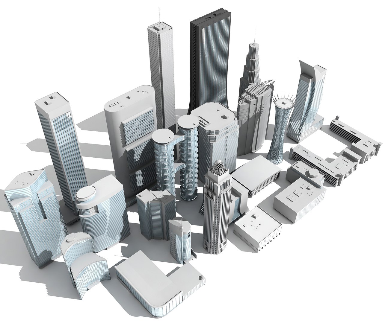 3ds max buildings skycsrapers