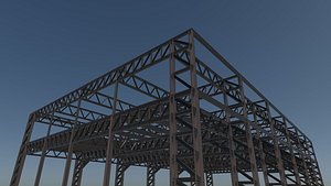 Steel structure frame 3D