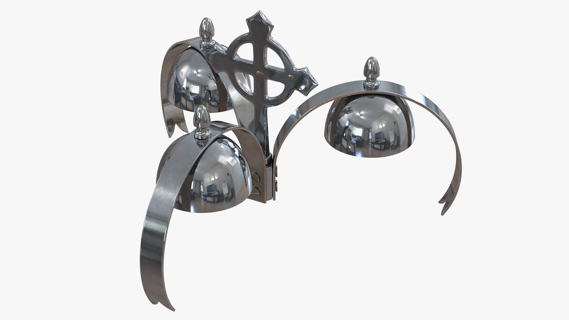 Silver Liturgical Bell 3D model preview
