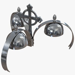silver liturgical bell 3D model