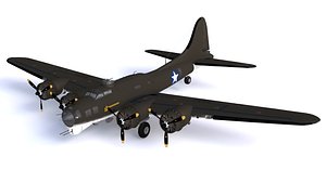 Bomber Boeing B-17 Flying Fortress 3D model