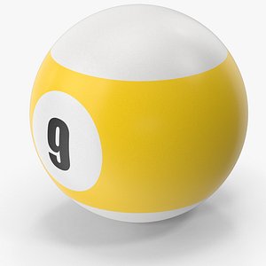Pool  Snooker Ball 9 3D model