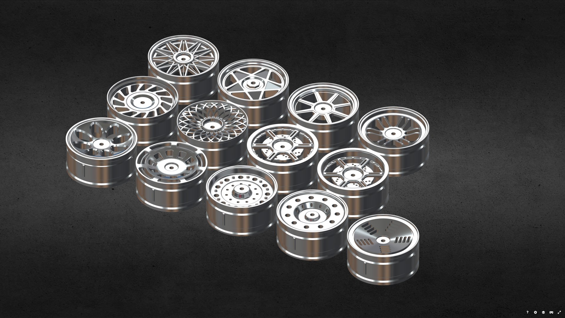 3D Model Car Rim Model Pack - TurboSquid 2316994