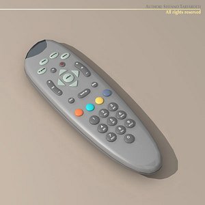 3d model remote tv