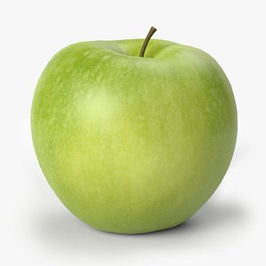 Green Apple PBR Scan Retopo