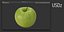 Green Apple PBR Scan Retopo