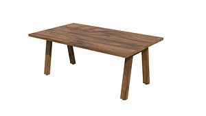 Broad Communal Table Small 3D model